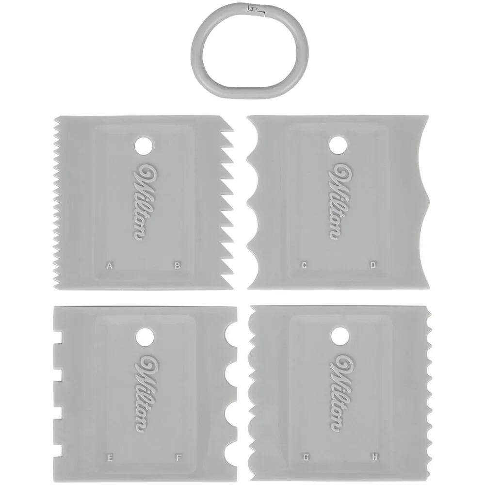 Wilton Small Icing Comb Set - 4 Pieces and Storage Ring